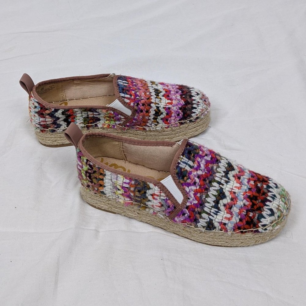 Sam Edelman Tweed Platform Espadrilles Size 6